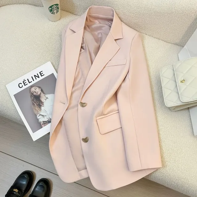 High end Goddess Temperament Casual Temperament Small Suit Lotus Root Color M - Shop at LoveMi