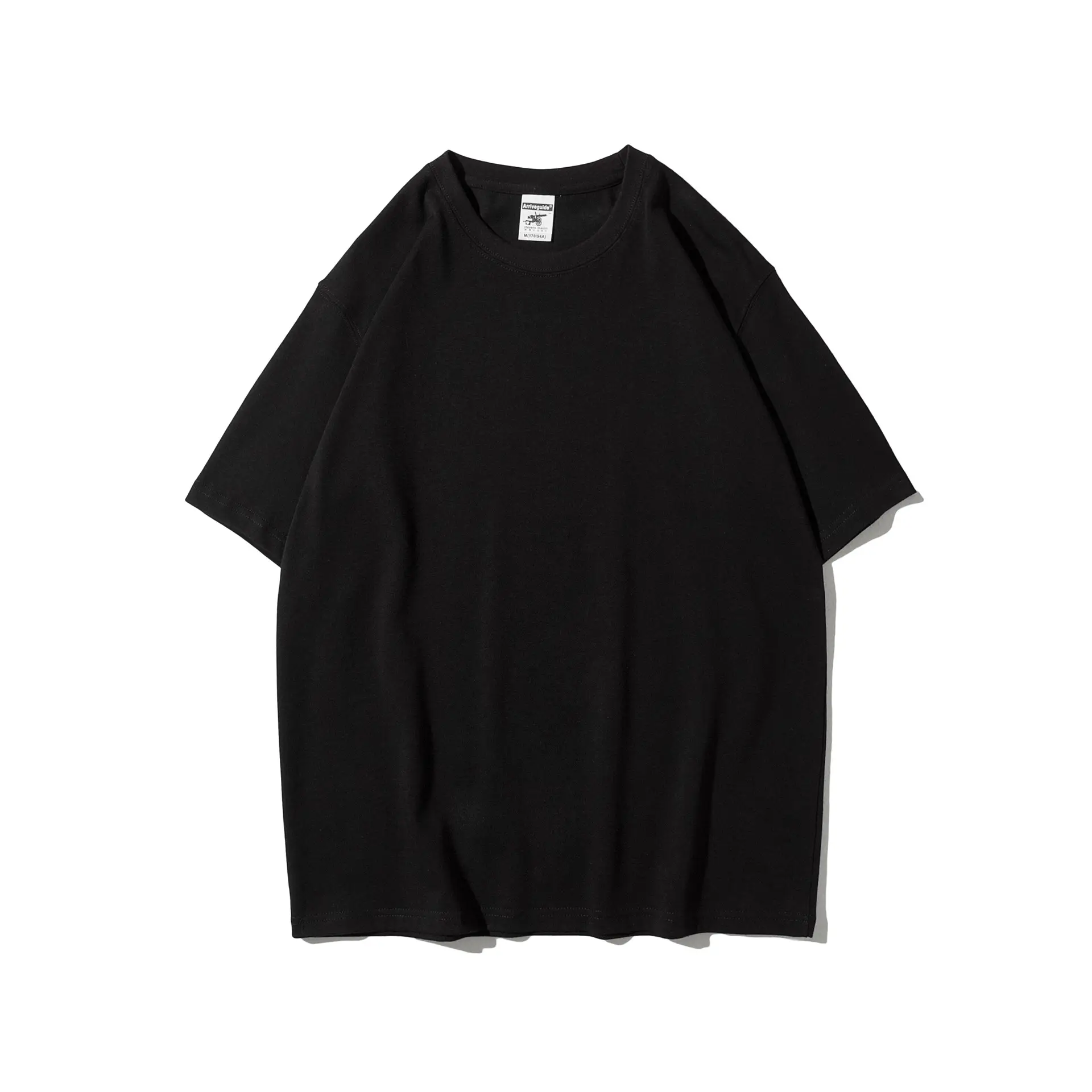 Solid Color T-shirt Customized Cotton Men's Loose Short Sleeve