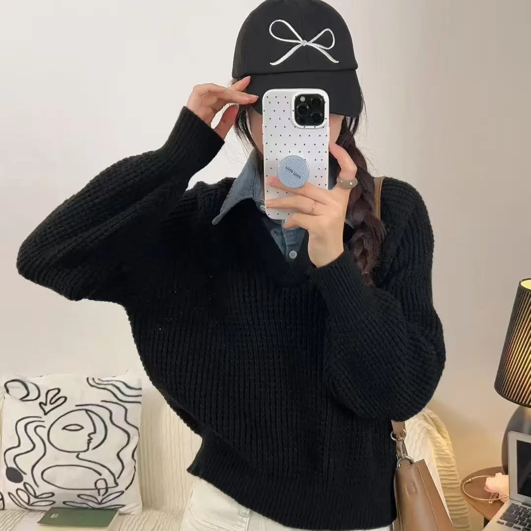 Womens Casual Knit Bottoming Top