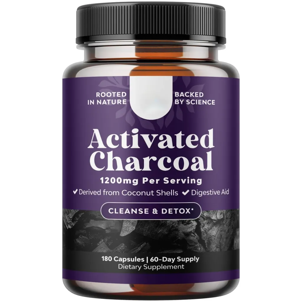 Hair Activated Carbon Intestinal Support Capsule - 120 Tablets