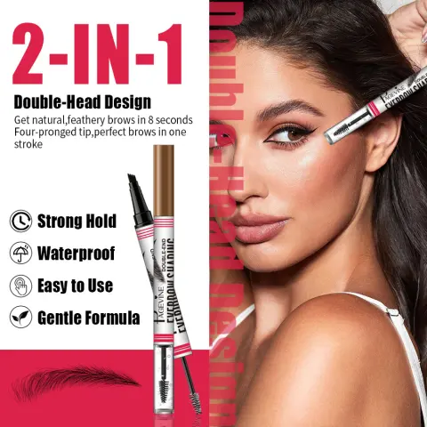 Waterproof and Sweat-resistant Clear Brow Geleyebrow Pencil That Wont
