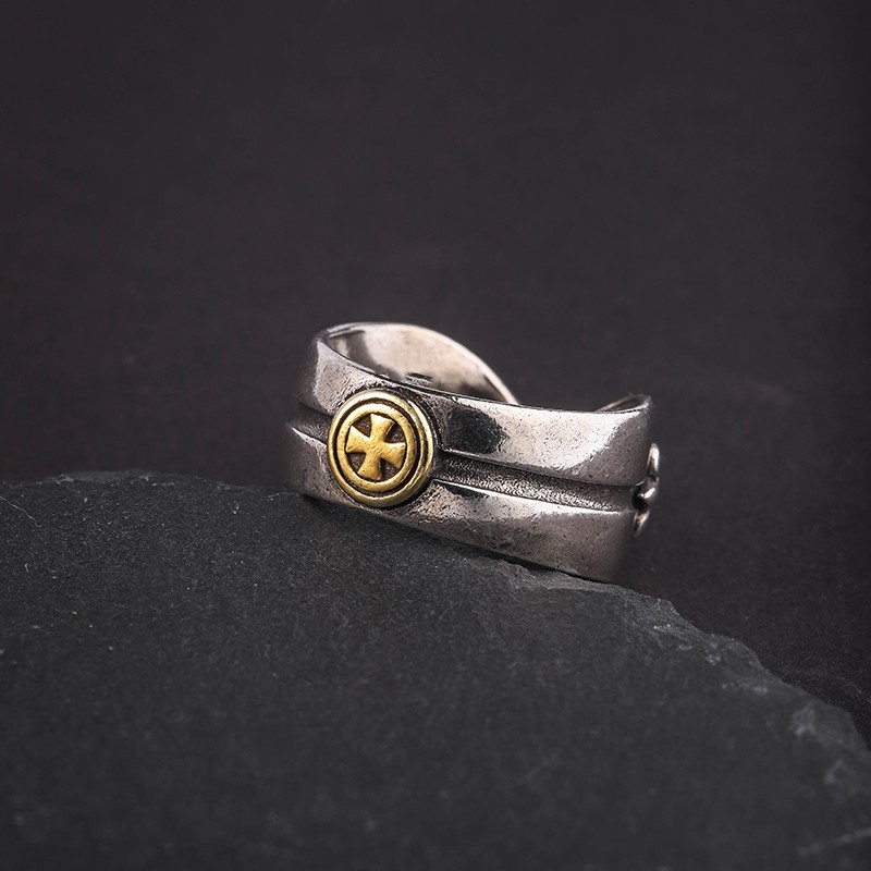 Retro Iris Tectorum Fashion Open-end Personality Ring