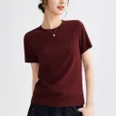 Ankela Red Round Neck