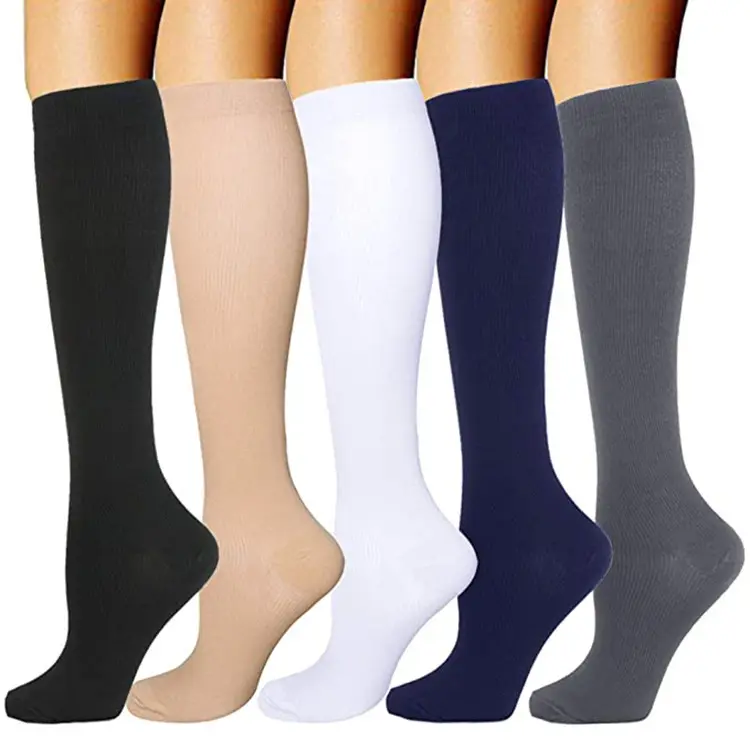 Athletic Compression Socks Seamless Calf-length