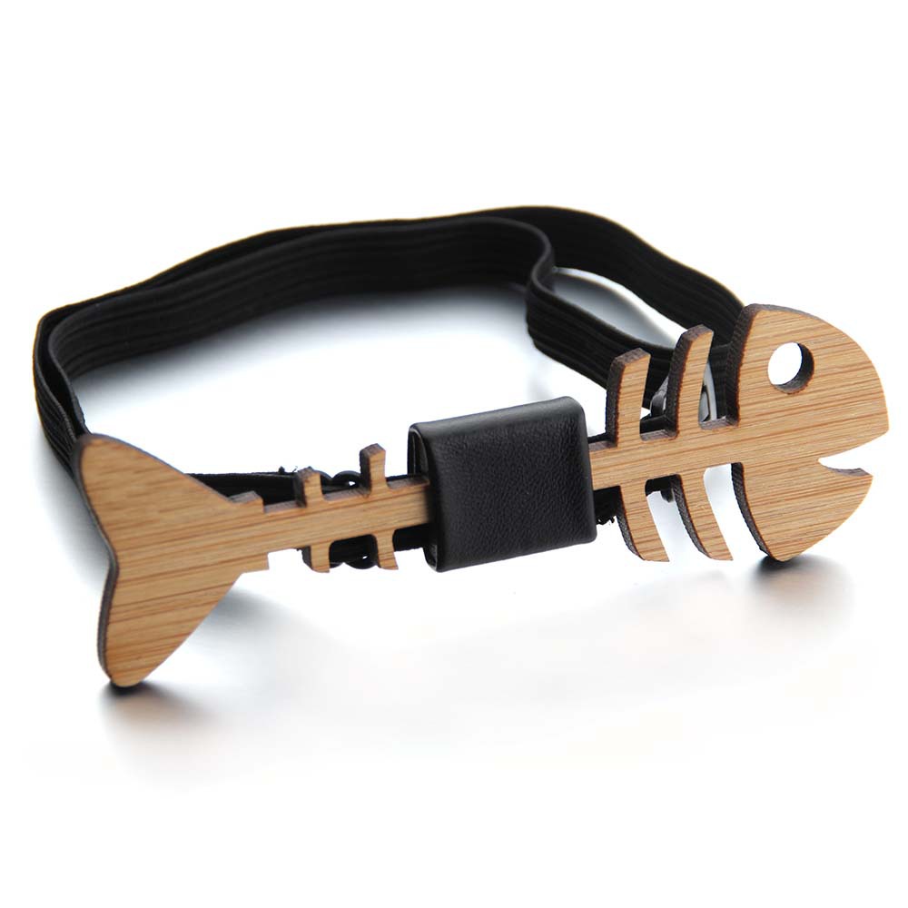 Title 8, Hollow Fishbone Bamboo Bow Tie