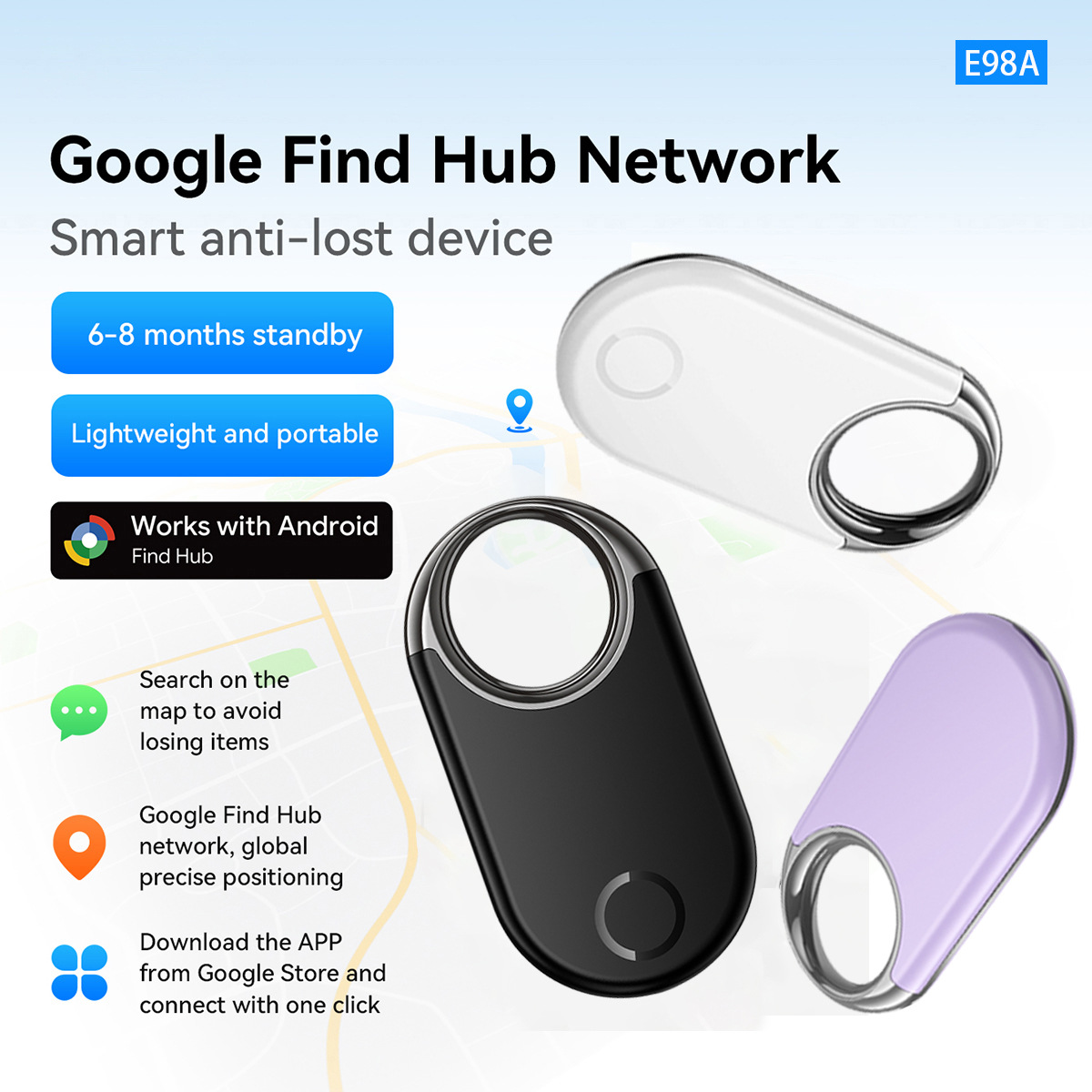 Compatible With Android Google Find My Device Smart Anti-loss Tracker