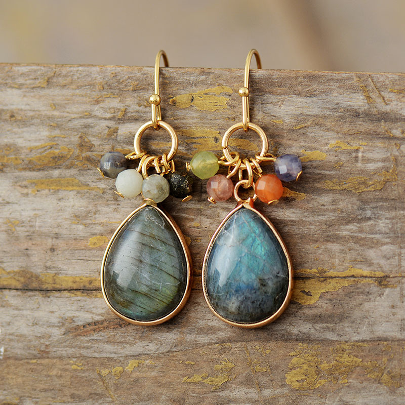 Retro Sweet Handmade Womens Waterdrop Earrings