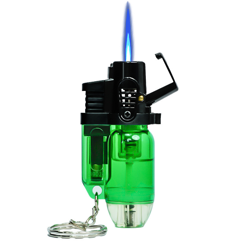 Plastic Windproof Straight Punch Mini Keychain Igniter Portable Gas Lighters
