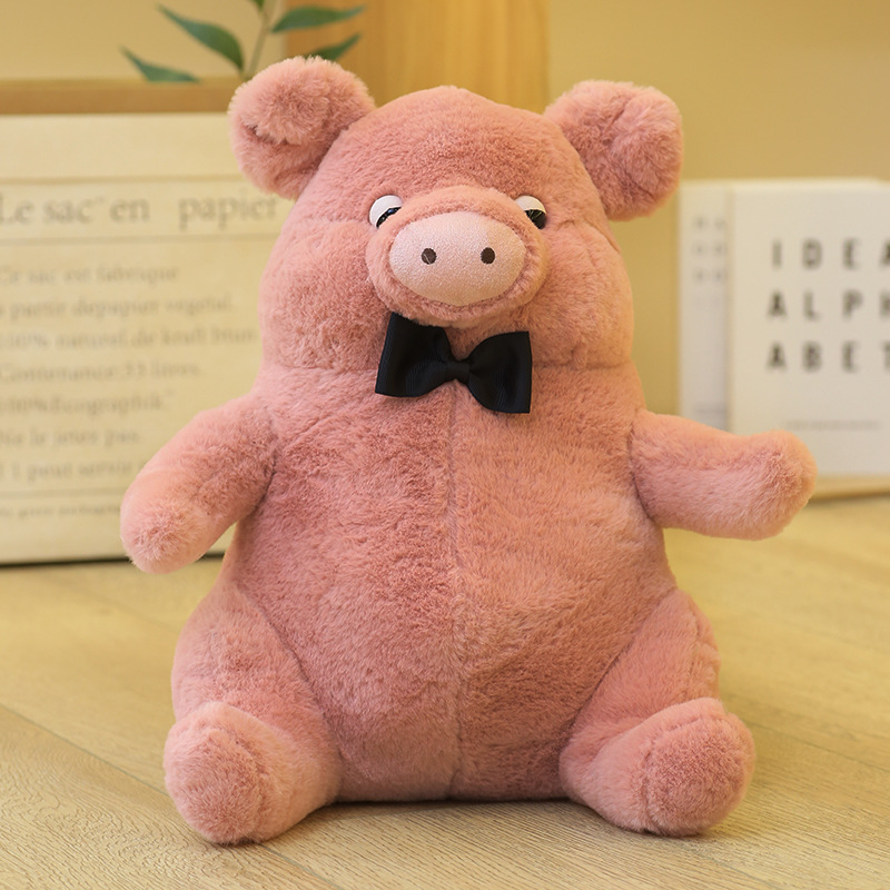 Bow Tie Animal Pink Pig