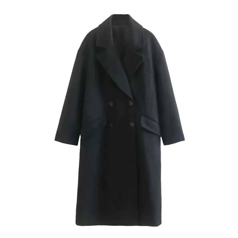 New European And American Women's Coat - Black
