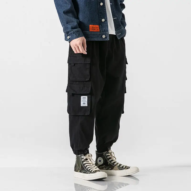 Workwear Men's Japanese Casual Tapered Military Pants