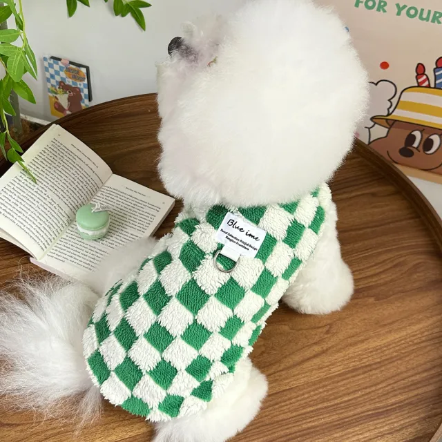 Cat Clothes Teddy Bichon VIP Traction Vest Green - Shop at LoveMi