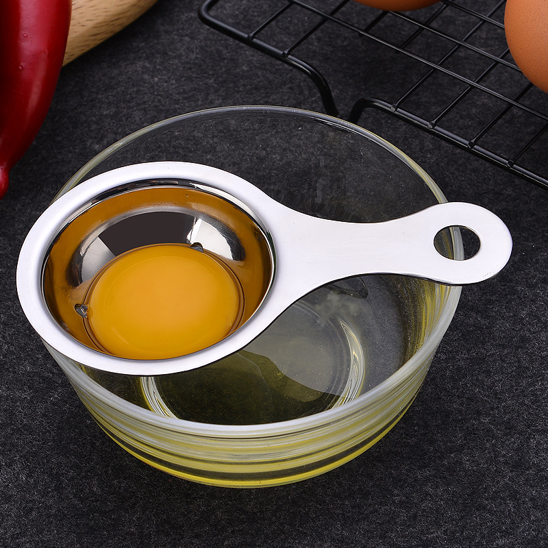 أداة مطبخ لتصفية بياض البيض من الفولاذ المقاوم للصدأ