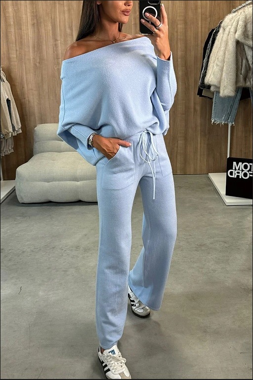 Temperament Commute Women’s Solid Color Fashion Casual Two-piece Suit