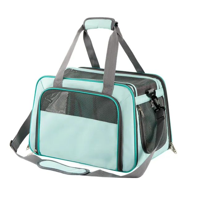 Portable Oxford Cloth Pet Portable Shoulder Bag Blue - Shop at LoveMi
