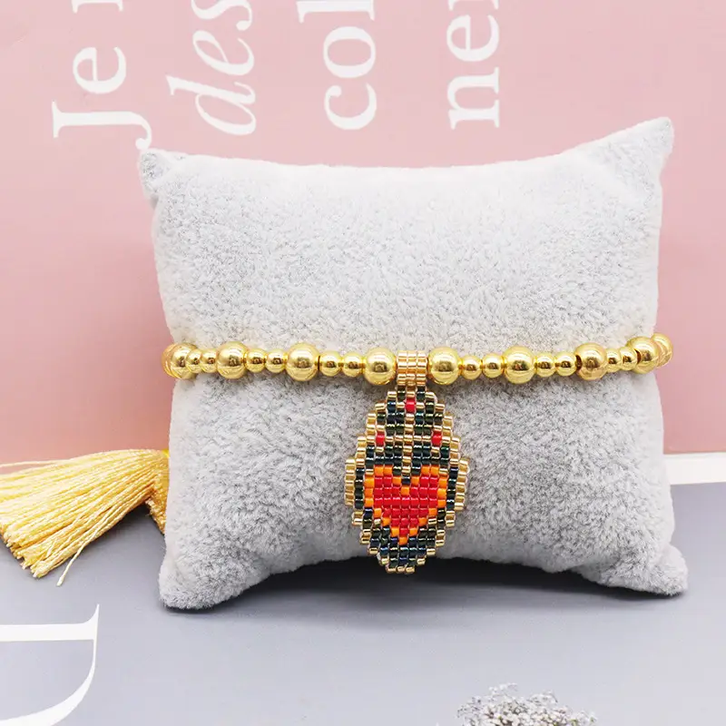 Fashion Hand-woven Heart Bracelet Tassel Simple