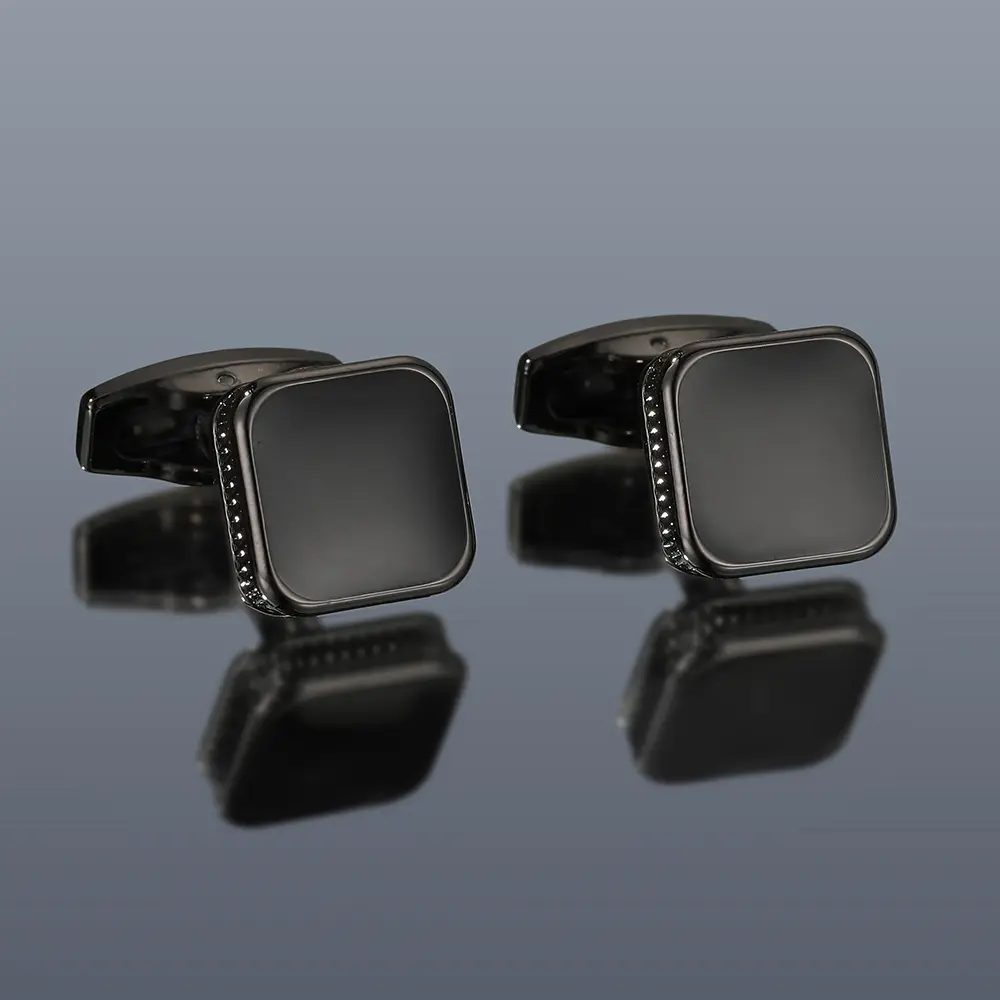 Men's Cufflinks Fashion Square Drop Oil Simple