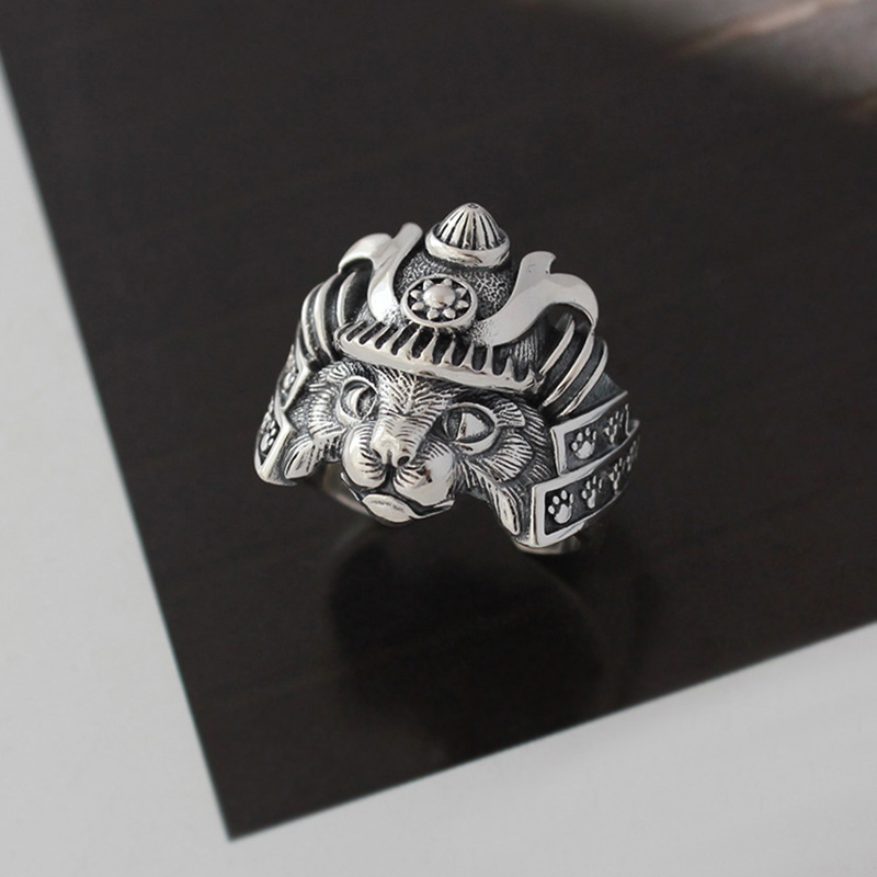 Fashion Handmade Retro Distressed Cat Ring