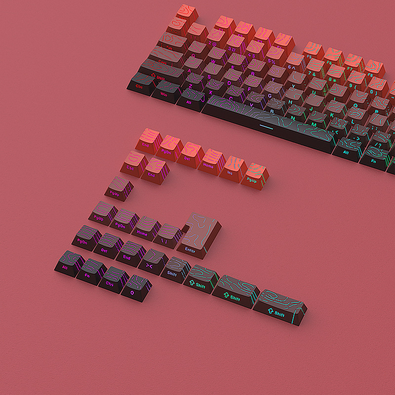 Opportunity Knocks Contour Crack Luminous Key Cap