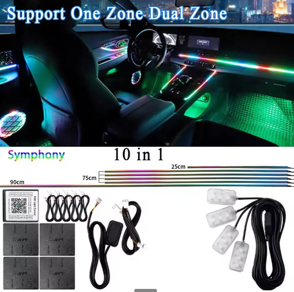 Dynamic In-car RGB Ambient Lighting With Mesmerizing Color Effects