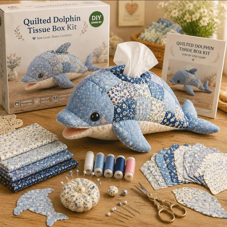DIY Patchwork Animal-Shaped Tissue Box