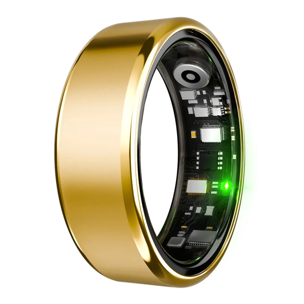 R100 Smart Heart Rate Blood Oxygen Health Sleep Monitoring Sports Ring - Gold