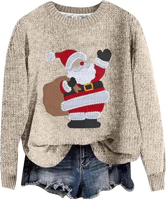Creative Christmas Men's And Women's Loose Round Neck Sweater 12 Style - Shop at LoveMi