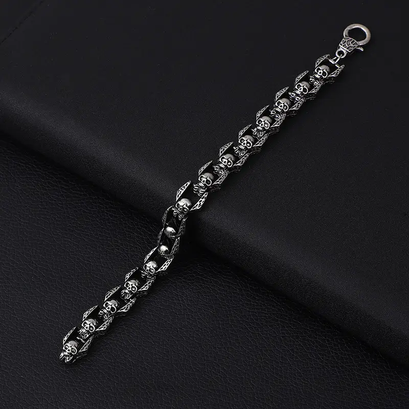 Fuhu Unique Punk Style Skull Bracelet