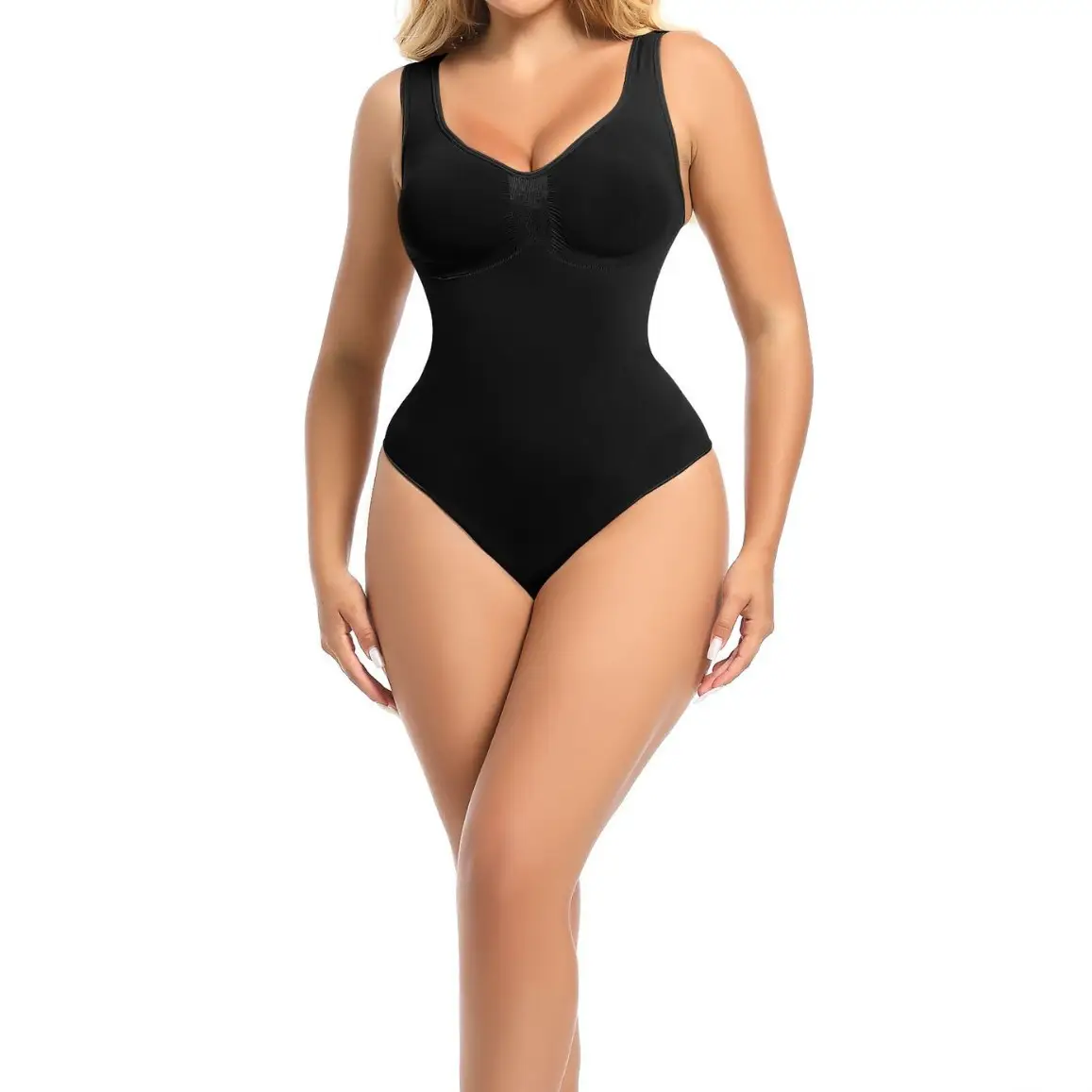 Seamless Shapewear Bodysuit for Women, Tummy Control Vest