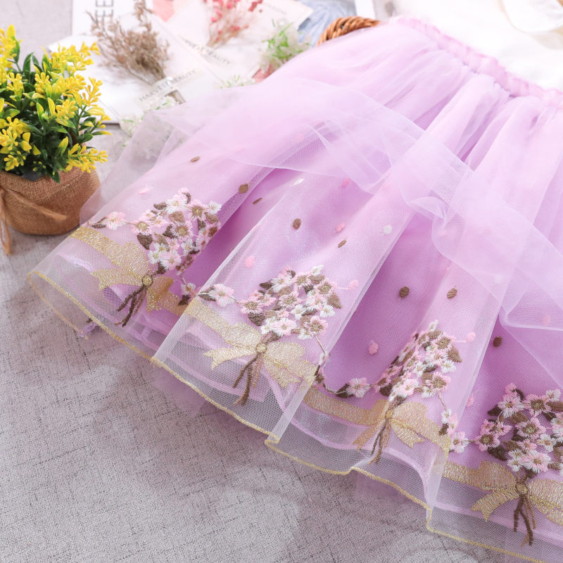 Girls' Suit Two-piece Dress Long-sleeved Sweater - Image 3