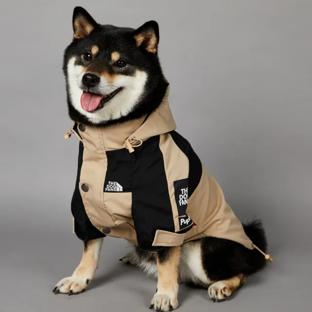 Khaki Dog Pet Shell Jacket Khaki - Shop at LoveMi