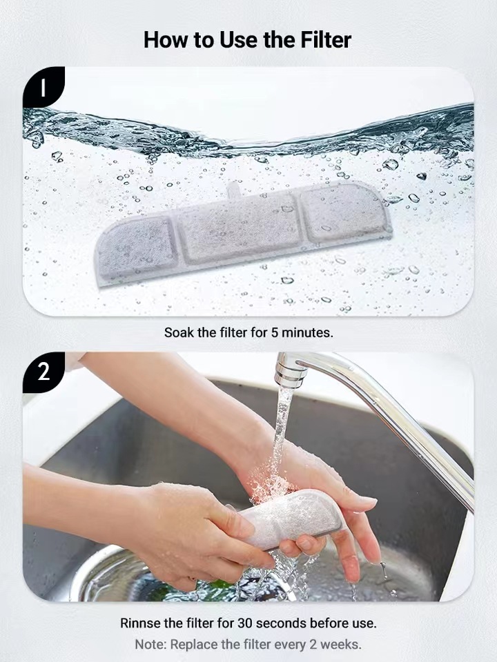 Automatic Circulation Unplugged Pet Water Dispenser Filter Element - Image 9