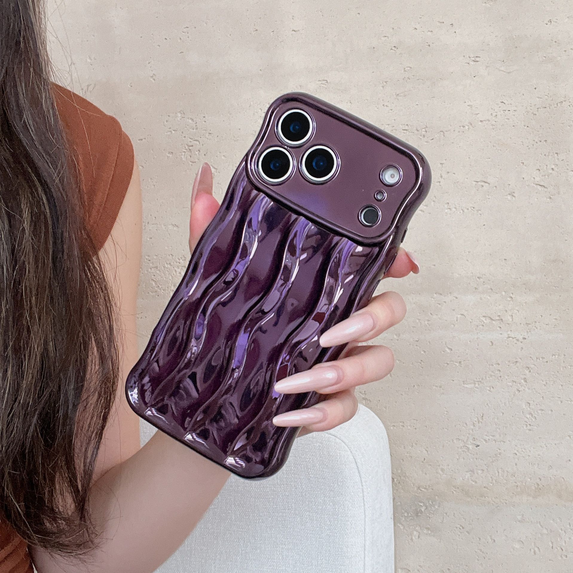 Solid Color Electroplating Advanced Sense Stripes Suitable For Phone Case - Image 4