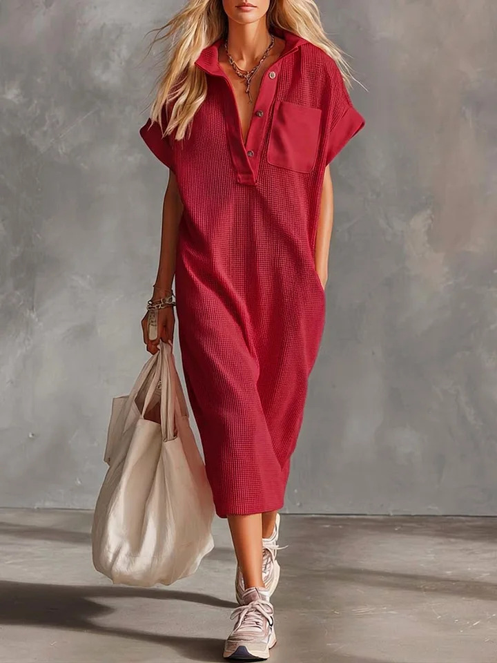 Short-sleeved Fashionable Casual Dress