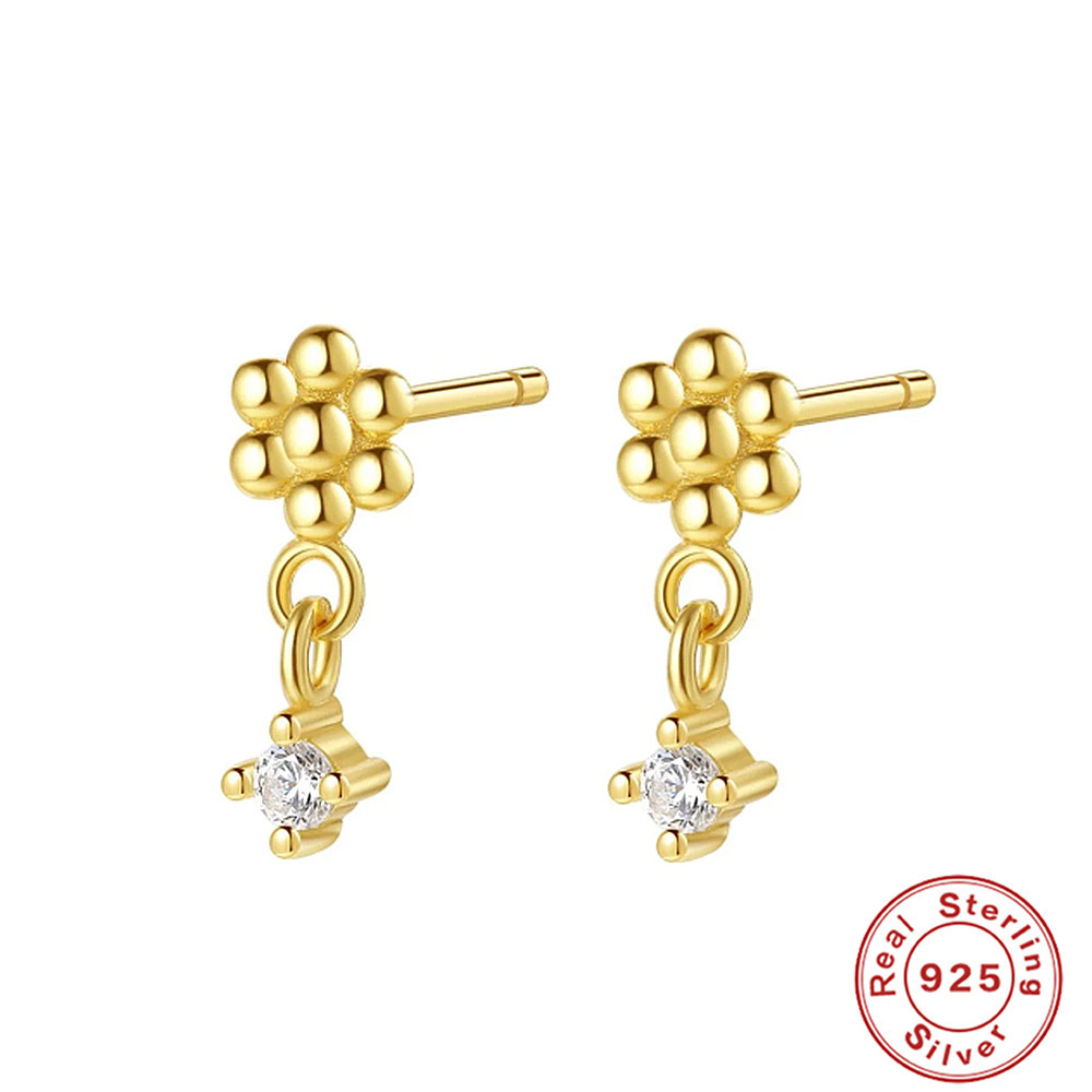 Women's Geometric Matching Diamond Stud Earrings