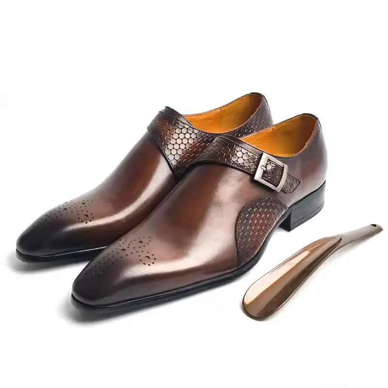 High-quality Mens Leather Shoes Casual Business Fashionable