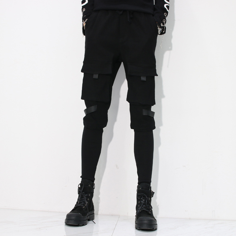 Hip-Hop Pants Workwear Slim Fit Ankle-tied Harem Pants
