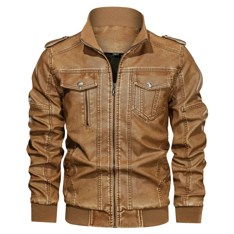 Men's Pu Leather Coat