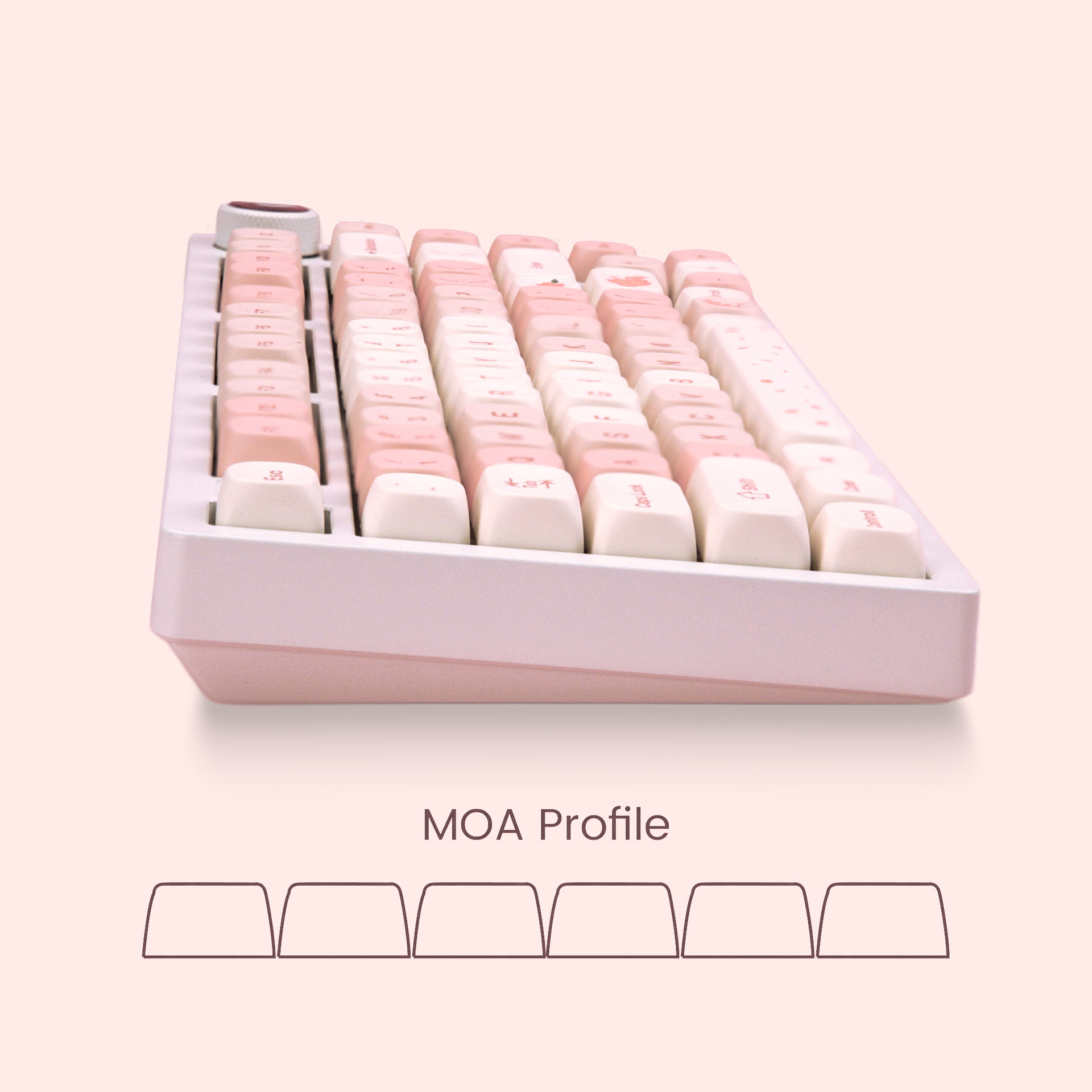 Title 7, Cherry BlossomTheme Full Set Key Cap PTB Five-s...