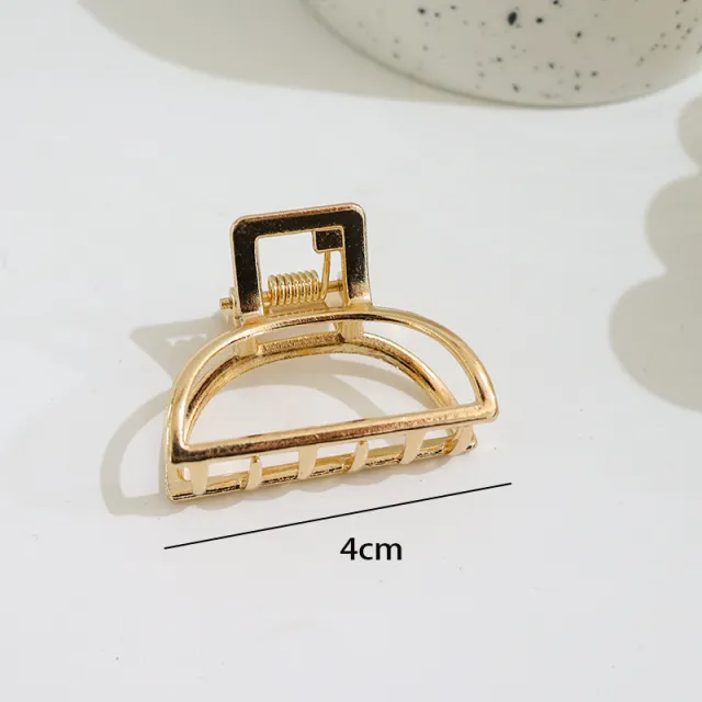 Shark Clip Small Size Back Head Metal Barrettes 43 Semicircle - Shop at LoveMi