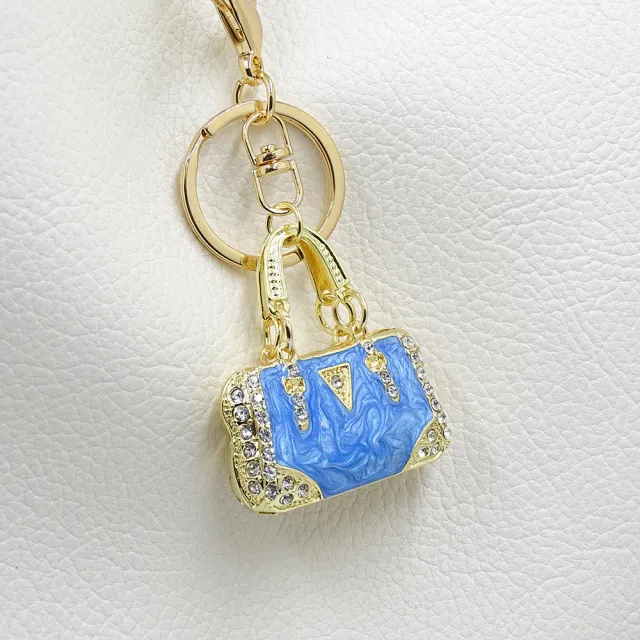 Pendant Environmental Protection Alloy Diamond Color Enamel Cloud Pattern Sapphire Blue - Shop at LoveMi