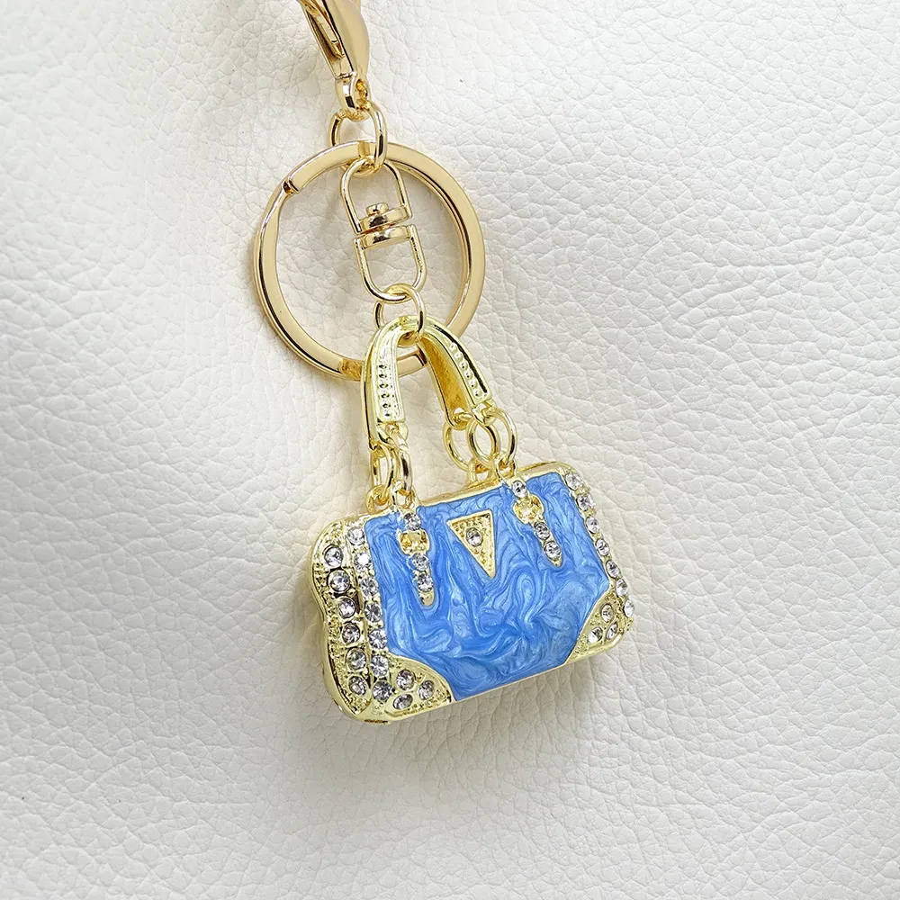 Pendant Environmental Protection Alloy Diamond Colour Enamel Cloud Pattern - Sapphire Blue