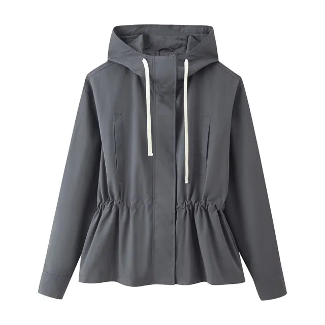 Women's Commute Style All matching Hooded Jacket Overalls Culottes Top - Shop at LoveMi