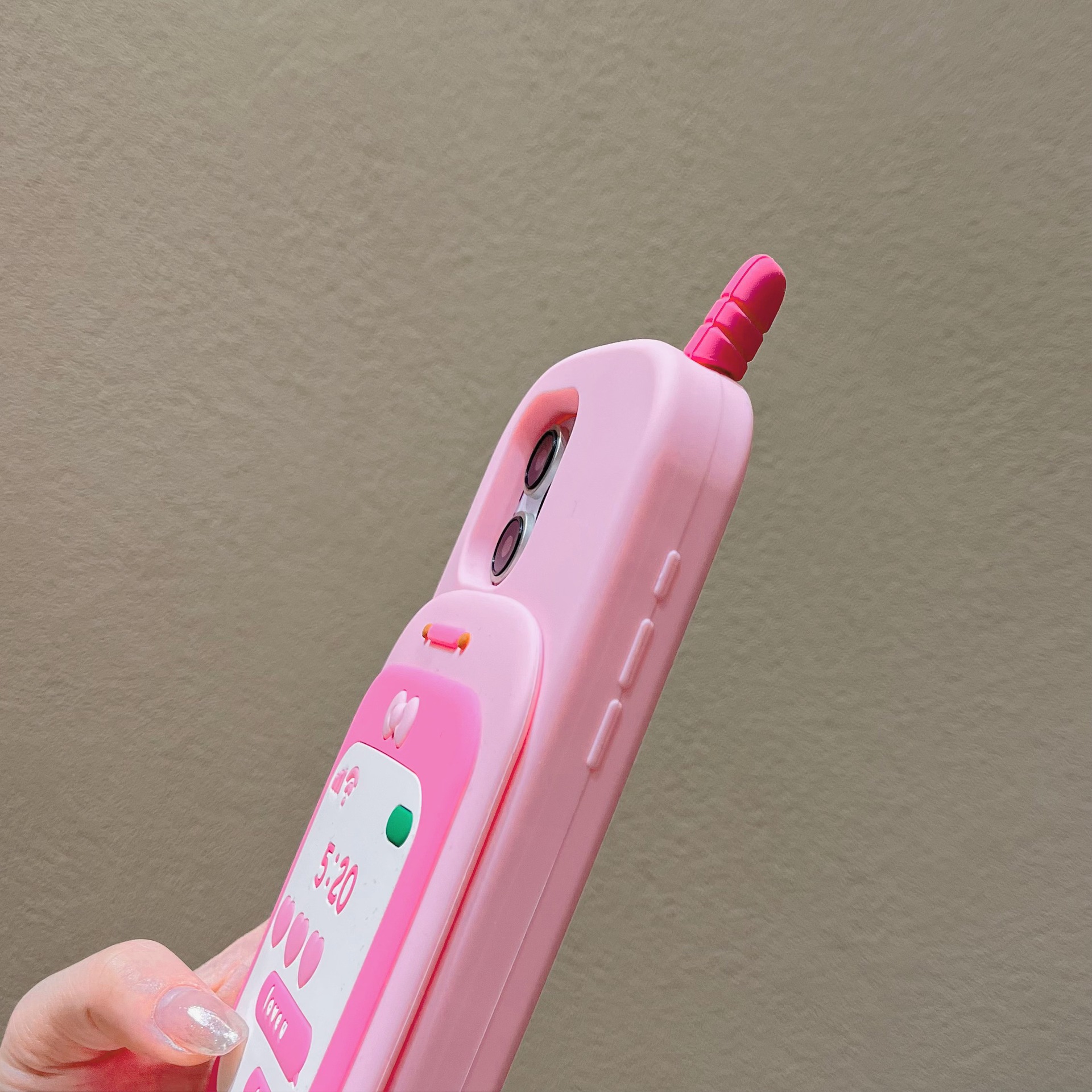 Cute Shaped Silicone Slide Phone Case