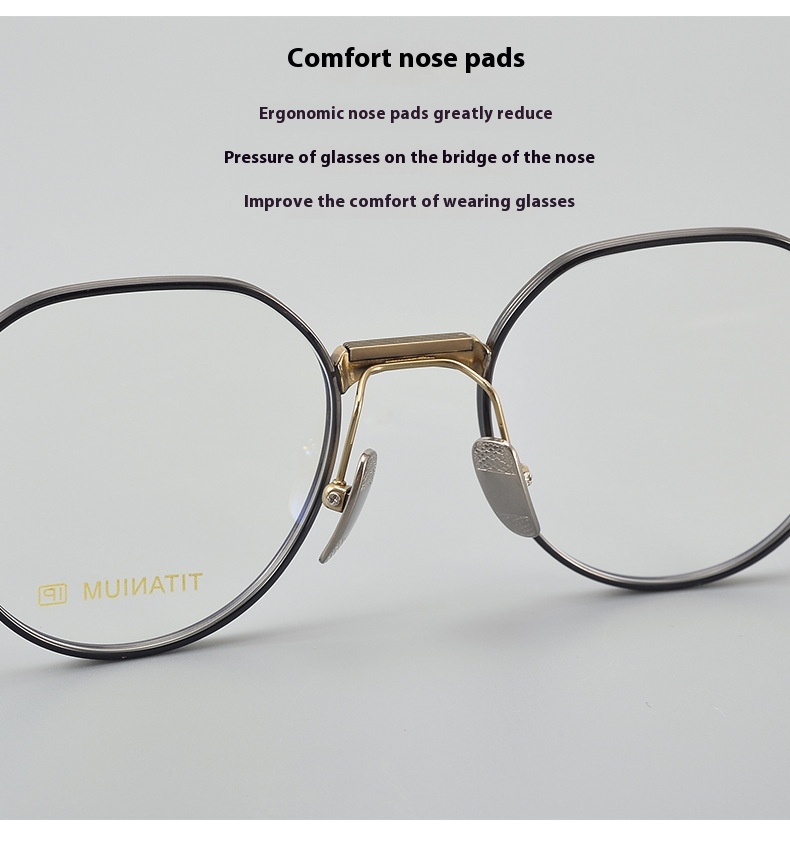 Ultra Light Pure Titanium Vintage Round Frame Spectacle - Image 3