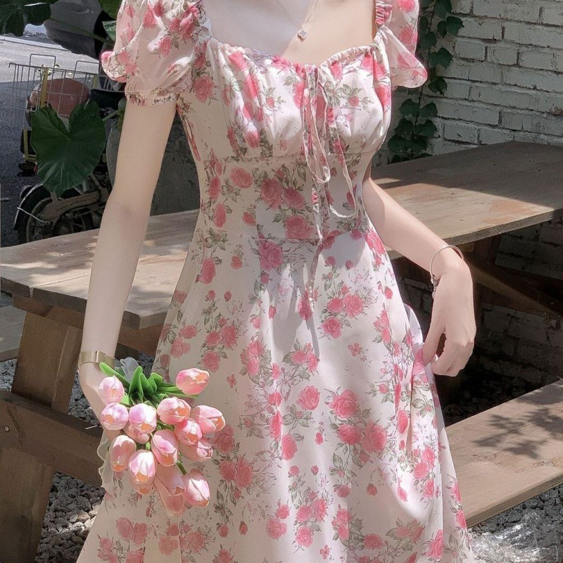 Floral Pleated Midi Dress, picture 9 of 9