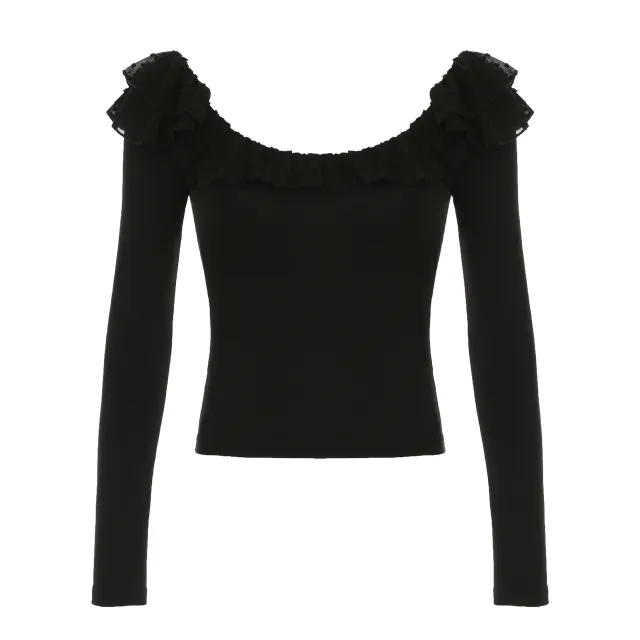 Slim Fit Backless Long sleeved Top Women Black - Shop at LoveMi