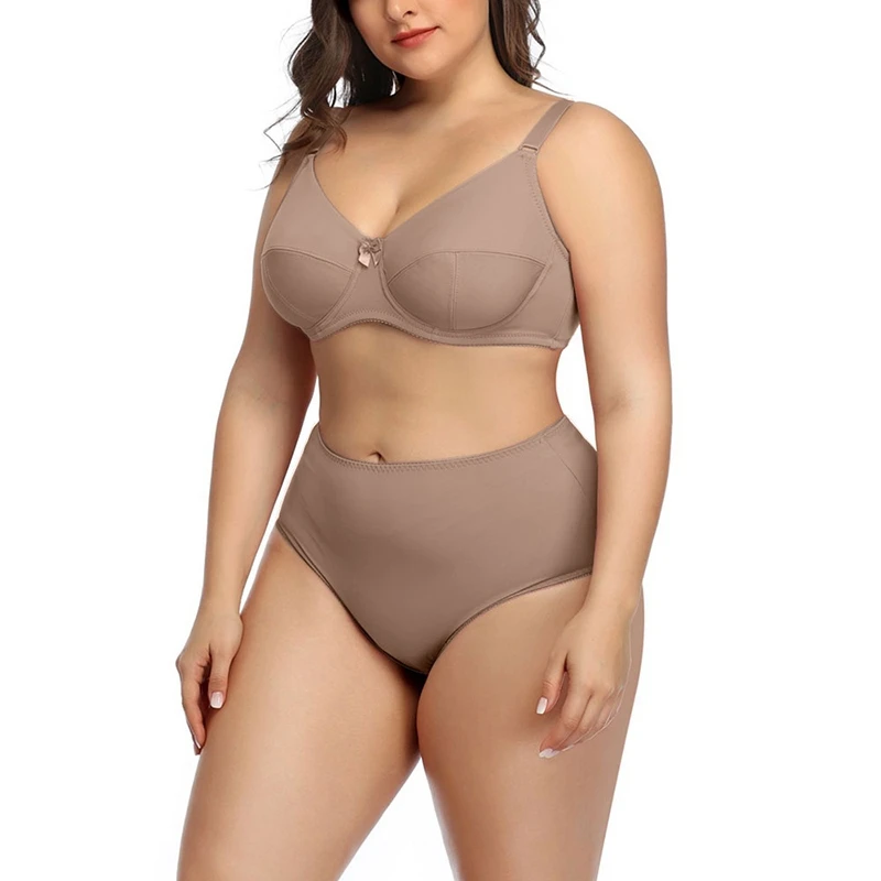 Title 10, Conjunto de sutiã plus size brilhante. Conforto...