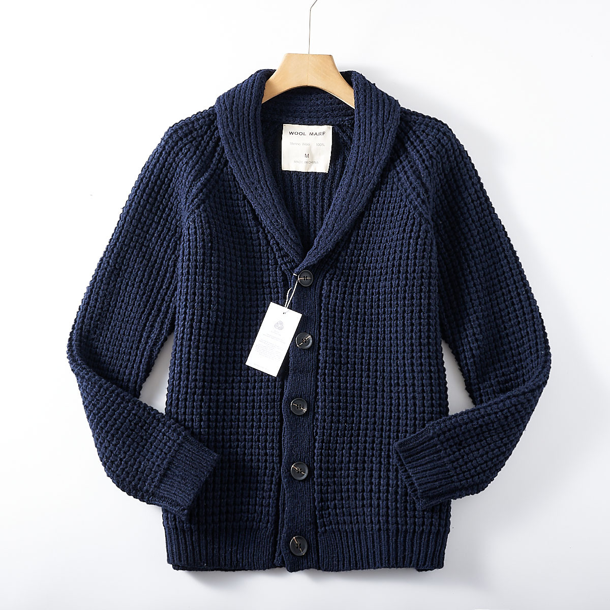 Men's V-neck Knitted Sweater Outerwear