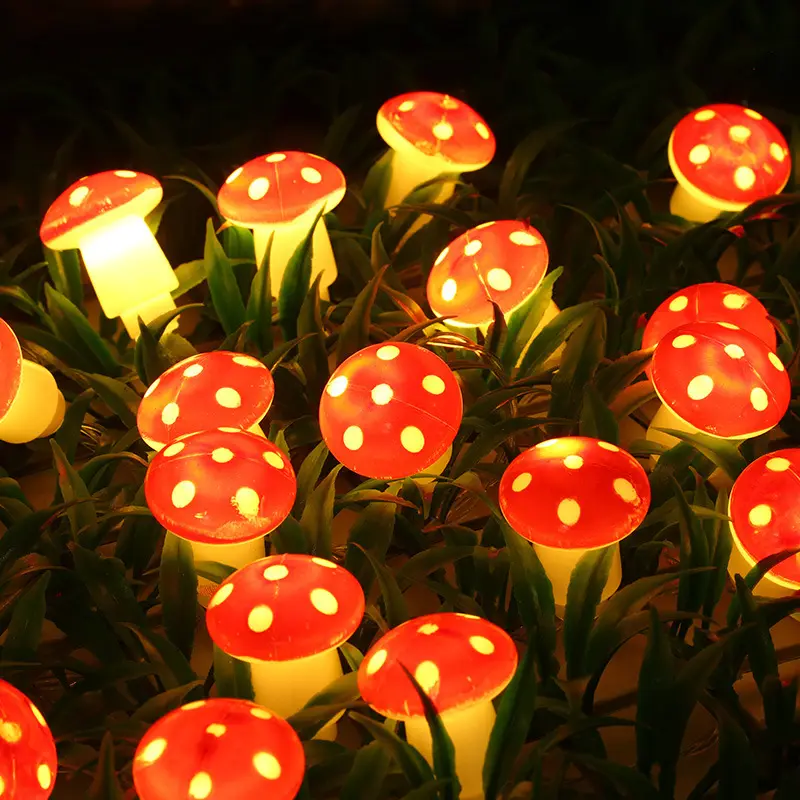 LED Mushroom Lighting Chain Holiday